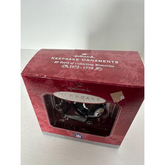 Hallmark Keepsake Ornament NFL Collection Pittsburgh Steelers Helmet Handcrafted - Picture 3 of 5